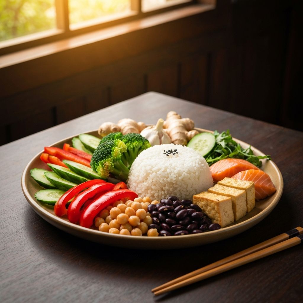 Asian healthy diet composition